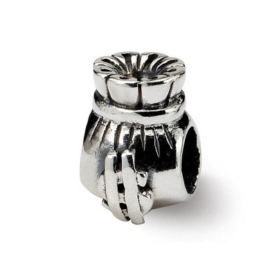 Black Bow Jewelry Sterling Silver Money Bag Bead Charm