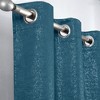 2pc Dainty Home Artistic 100% Blackout Grommet Curtain Panel Pair with 3D Lurex Texture - 2 of 4