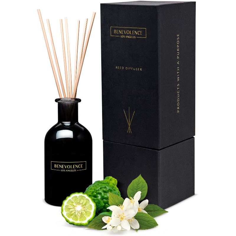 Benevolence LA Aromatherapy Scented Oil Reed Diffuser Set, 1 of 7