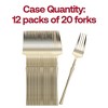Smarty Had A Party Gold Moderno Plastic Dessert Forks - 240 pcs - 4 of 4