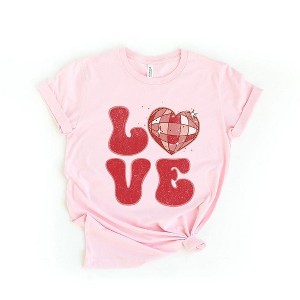 Simply Sage Market Women's Love Disco Short Sleeve Graphic Tee - 1 of 4
