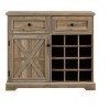 NicBex Wine Bar Cabinet for Liquor and Glasses Farmhouse Kitchen Coffee Bar Cabinet with 2 Drawers and Removable Wine Racks Storage Shelves - 4 of 4