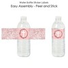 Big Dot of Happiness Pink Elegant Cross - Girl Religious Party Water Bottle Sticker Labels - Set of 20 - 2 of 4