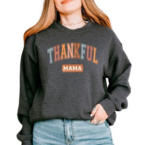 Simply Sage Market Varsity Thankful Mama Sweatshirt - 1 of 4