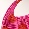 Polka Dot Wicker Crescent Bag - kate spade new york x Target Pink/Red - 4 of 4