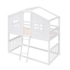 Twin Over Twin House Bunk Bed With Ladder - 4 of 4