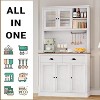 Particleboard Cabinet - 5-Door Cabinet, 2-Drawer Cabinet, Food Storage Cabinet, Kitchen Organizer, Compact Storage Furniture - 3 of 4