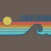 Women's Design By Humans California Retro Sunset By LuckyU Racerback Tank Top - 2 of 3