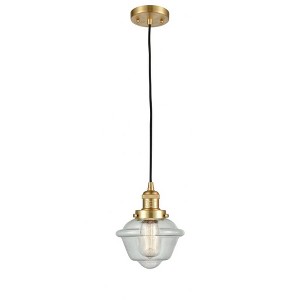 Oxford - 1 Light Cord Hung Mini Pendant In Traditional Style-8 Inches Tall and 7.5 Inches Wide - 1 of 1