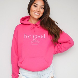 Embroidered Crown For Good - Women's Graphic Hoodie - 1 of 3