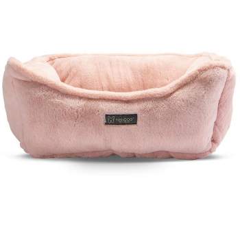 NANDOG Reversible Luxury Microplush Cloud Ultra Plush Dog & Cat Bed - Pink