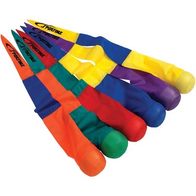 Sportime Catch Tail Foam Balls, 36 Inches, Assorted Colors, Set of 6