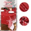 Christmas Dinner Tablecloth - Water-Resistant Festive Print for Family Gatherings - 4 of 4