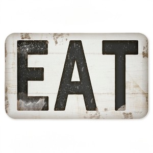 Stupell Industries Eat Rustic Farmhouse Kitchen Printed Anti-Fatigue Floor Mat, design by Jennifer Pugh, 30"x18" - 1 of 4