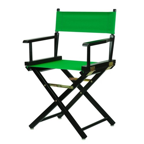 Director s Chair With Black Frame And Green Canvas Target