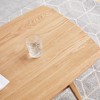 LIVAREEmlen 100% Solid Wood Top Plate Desk Coffee Table Study Desk Work for Home Easy to Assemble Wood with Storage Shelf Writing Desk - 4 of 4