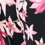 black floral leaf