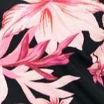 black floral leaf