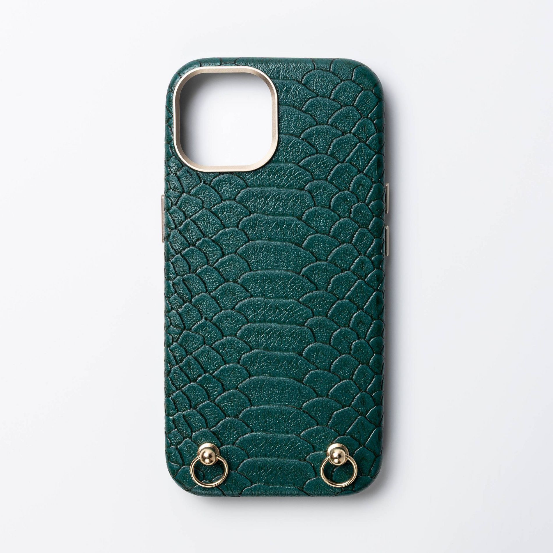 Hello Lux iPhone 16e/15/14/13 Phone Case - Green Croc Wrapped
