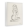 Stupell Industries Minimal Nude Woman Framed Giclee Art, White, 24" x 30" - 2 of 4