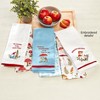 The Lakeside Collection Set of 2 Spring Mushroom Embroidered Kitchen Towels - Happy Place Garden - 3 of 3