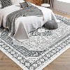 Vintage Washable Rugs, Soft Non-Slip Rugs, Stain Resistant Bohemian Style Low Pile Rugs, Living Room Rugs, Kitchen Rugs, Bedroom Rugs - 2 of 4