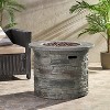 VYNXARIA Outdoor 32" Round MgO Propane Fire Pit, Grey Top,40000 BTU - 2 of 4