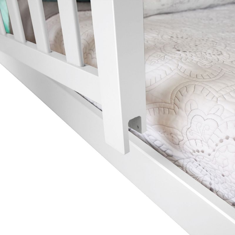Max & Lily Twin House Bed with Guard Rail, 4 of 7