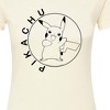 Women's - Pokémon - Pikachu Circle Fitted Graphic T-Shirt - 2 of 3