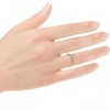 Pompeii3 1 1/3Ct Diamond & Moissanite Accent Engagement Ring in 10k Gold - 4 of 4