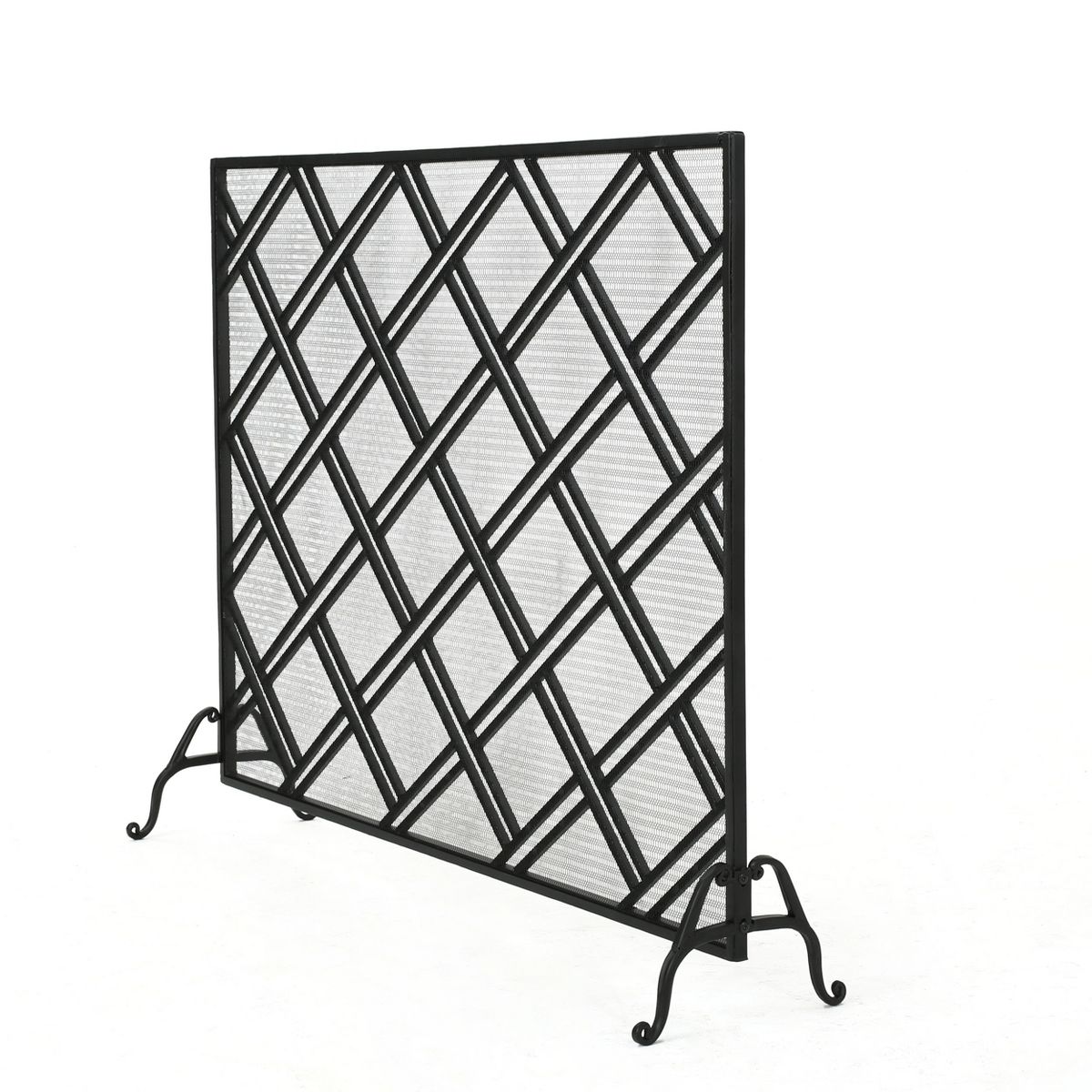 Christopher Knight Home Josette Modern Single Panel Iron Fireplace Screen - thumbnail 7