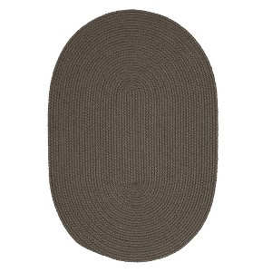 Colonial Mills Barataria Braided Rug, Gray 4x7, Oval Shape - 1 of 4