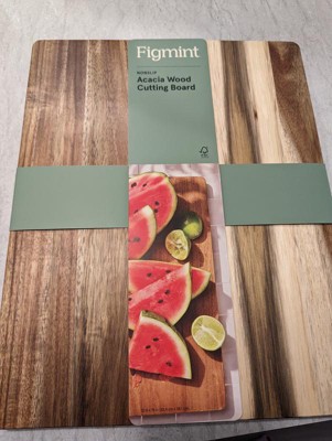 10x13 Nonslip Rubberwood Cutting Board Natural - Figmint™