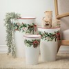 12"H, 15"H & 18"H Sullivans Christmas Metal Christmas Vase Set of 3, Multicolor, Indoor Christmas Decor - 3 of 3