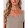 INSPIRE CHIC Women's Cotton Soft Long Sleeveless Chemise Sleepwear - 4 of 4