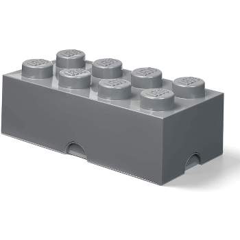 Room Copenhagen LEGO Brick Drawer, 8 Knobs, 2 Drawers, Stackable Storage  Box, Bright Blue (40061731)