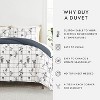 Modern Geometrics & Thatch Pattern 3PC Duvet Cover & Shams Set, Ultra Soft, Easy Care - Becky Cameron - 4 of 4