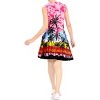 HAPPY BAY Women's Summer Loose Swimwear Vacation Beachwear Mini Dress Wrap Bathing Suit Cover Ups for Women 0-2 Pink Tree - 3 of 4