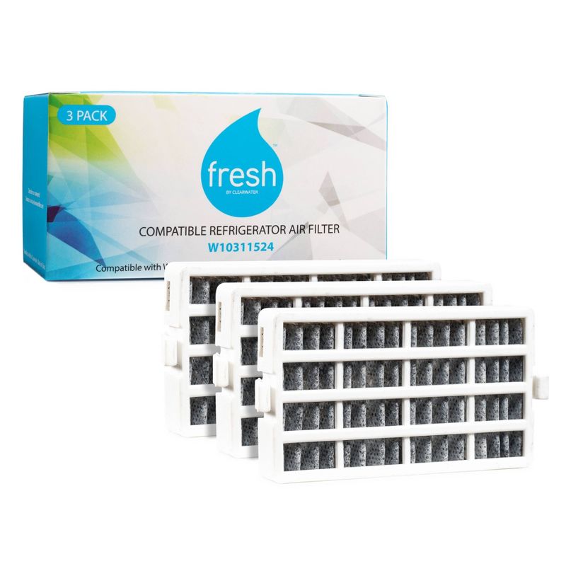Mist Fresh Replacement Refrigerator Air Filter Whirlpool W10311524, AIR1 (3pk), 1 of 5