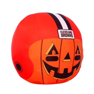 NFL Cleveland Browns Inflatable Jack O' Helmet, 4 ft Tall, Orange - 1 of 4