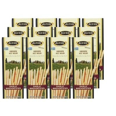 Alessi Garlic Breadsticks - Case of 12/4.4 oz