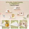 Attop Cloud Floating Book Shelves, 4-Pack Wood Nursery Book Shelves for Wall, Modern Decor Wall Shelves, Kids Bookshelf for Toys - 4 of 4