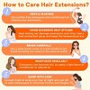 Jessie's Wig Tape In Hair Extensions Human Hair For Women 50g Thick Ends Straight Seamless #4 Light Brown 18-26 Inch 20 Pcs/Pack - 3 of 4