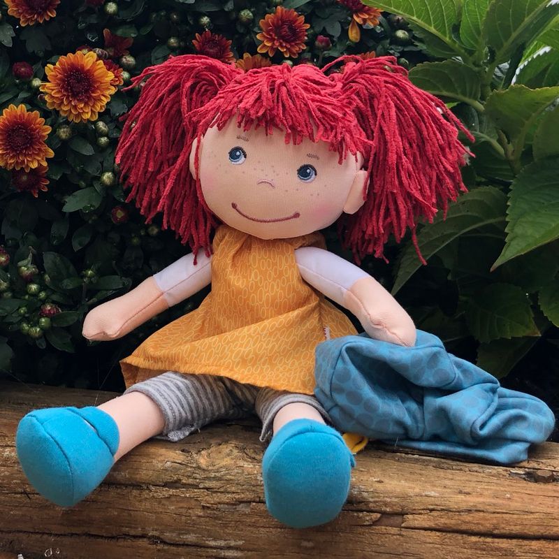 HABA Freya 12" Machine Washable Soft Doll with Red Hair, 3 of 10