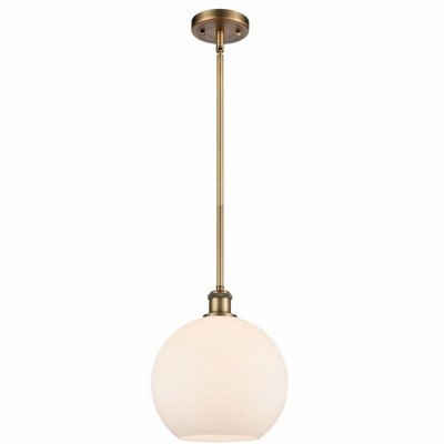 Athens - 1 Light Stem Hung Mini Pendant In Industrial Style-13 Inches Tall and 10 Inches Wide