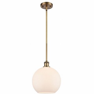 Athens - 1 Light Stem Hung Mini Pendant In Industrial Style-13 Inches Tall and 10 Inches Wide - 1 of 1