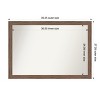 Amanti Art Pia Medium Brown Narrow Non-Beveled Framed Bathroom Vanity Wall Mirror - 3 of 4