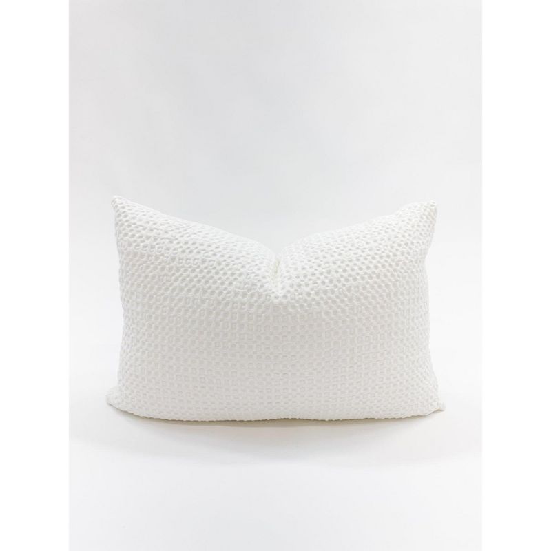14x20 Down Alternative Cotton Waffle Weave Pillow - Anaya, 1 of 8