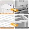 Twin Daybed with Trundle – Stylish Metal Sofa Bed Frame, Pop-Up Trundle, Perfect for Any Space - 4 of 4