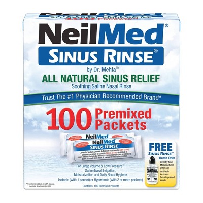 NeilMed Sinus Rinse Regular Refill Packets - 100ct